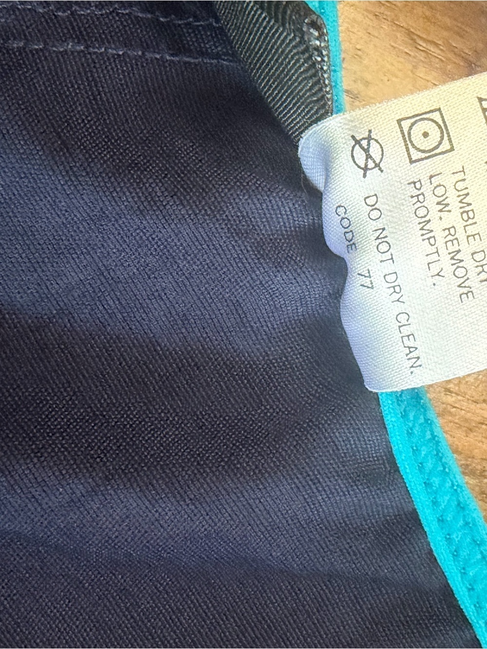 Mossimo Supply Co. Navy Shorts with Turquoise Trim, women XL - Picture 7 of 7